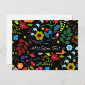 Carte Postale Chic Floral (Devant / Derrière)