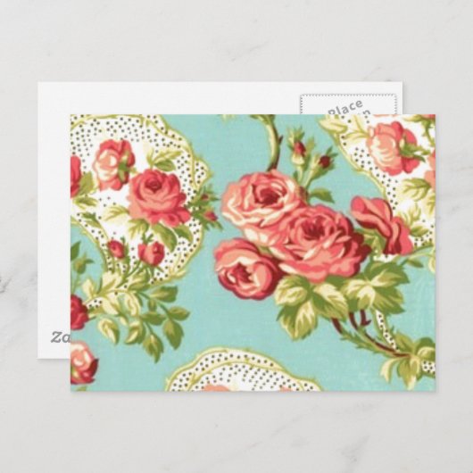 Carte Postale   Chic Floral (Devant / Derrière)