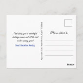 Carte Postale Chic iridescente licorne parties scintillant Noël  (Dos)