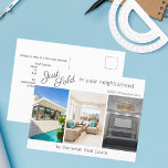 Carte Postale Chic Just Sold Immobilier House Photo Marketing<br><div class="desc">Montrez vos annonces vendues sur cette carte postale chic de marketing blanc avec typographie grise. Envoyez ces cartes postales de classe à des clients potentiels dans votre région de l'immobilier. Customisez avec le nom de votre société immobilière et les coordonnées au verso. Faites entrer de nouveaux clients en montrant des...</div>