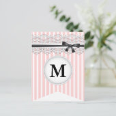 Carte postale Chic Lace Bunting Inspiré Français (Debout devant)