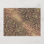 Carte Postale Chic Leopard Rose Fabuleux 40e anniversaire (Dos)