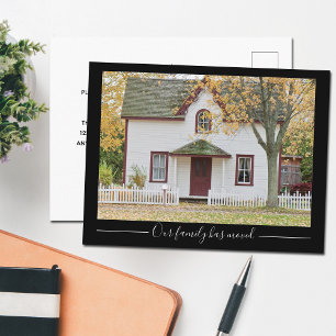 Carte Postale Chic Nouvelle adresse domicile Maison personnalisé