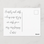 Carte Postale Chic Shabby aquarelle de Pâques (Dos)