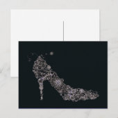 Carte Postale Chic Shoe Postcard / Invitation / RSVP (Devant / Derrière)