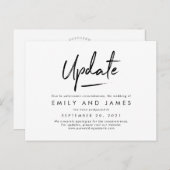 Carte Postale Chic Strokes EDITABLE COULEUR Modifier La date (Devant / Derrière)