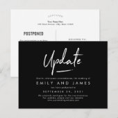 Carte Postale Chic Strokes EDITABLE COULEUR Modifier La date (Devant / Derrière)