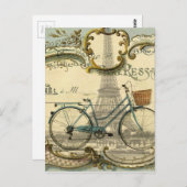 Carte Postale chic traveller vintage (Devant / Derrière)