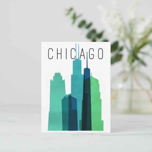 CARTE POSTALE CHICAGO (Debout devant)