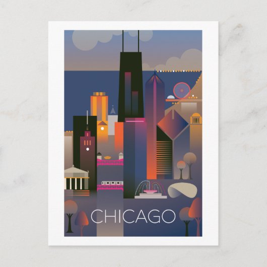 Carte postale Chicago (Devant)