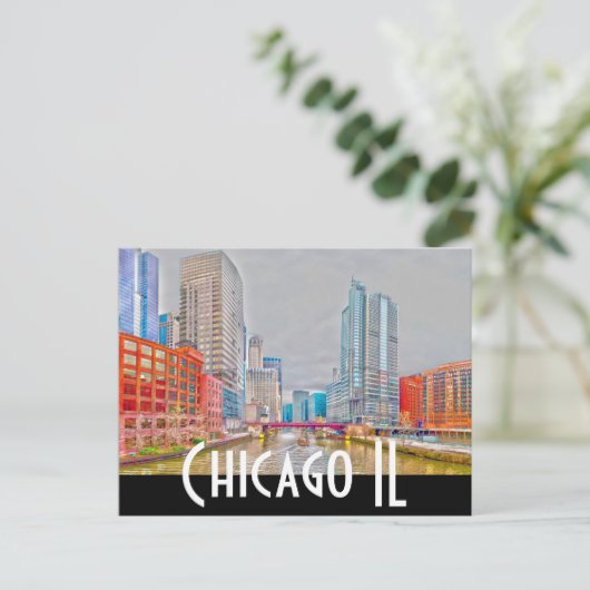 Carte Postale chicago (Debout devant)