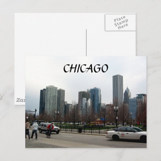 CARTE POSTALE CHICAGO (Devant / Derrière)