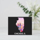 Carte postale Chicago (Debout devant)