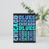 CARTE POSTALE CHICAGO BLUES (Debout devant)