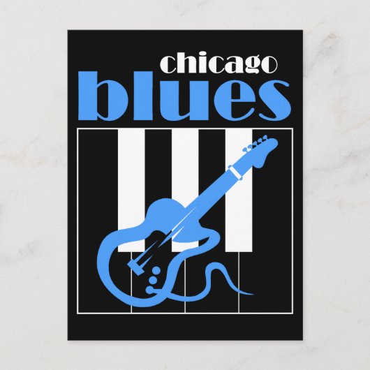 Carte Postale Chicago blues (Devant)