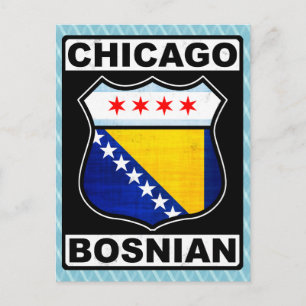 Carte Postale Chicago Bosniaque Américain