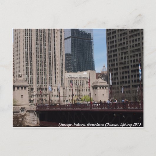 Carte Postale Chicago, Chicago Tribune (Devant)