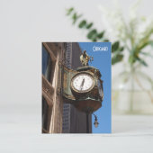 Carte postale Chicago Clock (Debout devant)