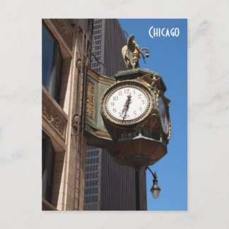 Carte postale Chicago Clock