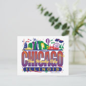 Carte Postale Chicago-Confetti (Debout devant)
