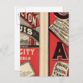 Carte Postale Chicago et chemin de fer d'Alton (Devant / Derrière)