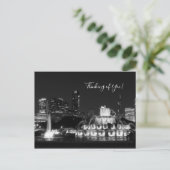 Carte Postale Chicago Grant Park Grayscale Penser De Vous (Debout devant)