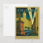 Carte Postale Chicago, IL - Le Magnifique Mile (Devant / Derrière)
