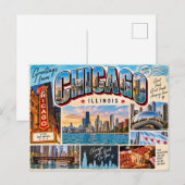Carte Postale Chicago Illinois (Devant / Derrière)