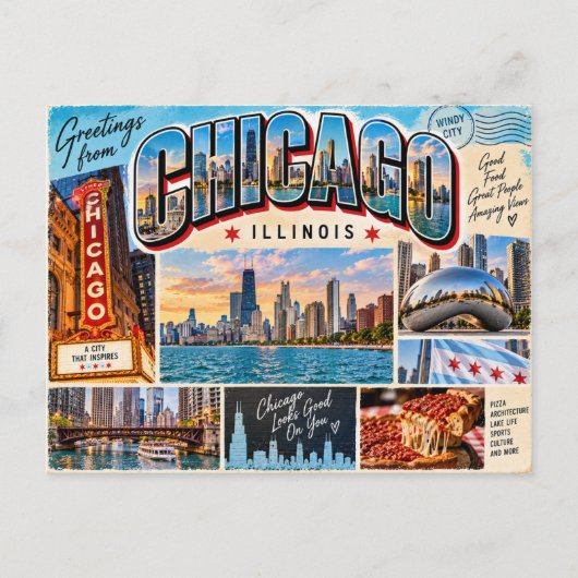 Carte Postale Chicago Illinois (Devant)