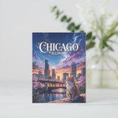 Carte Postale Chicago Illinois (Debout devant)