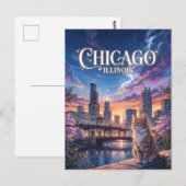 Carte Postale Chicago Illinois (Devant / Derrière)