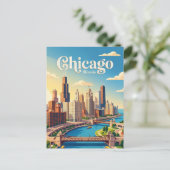Carte Postale Chicago Illinois (Debout devant)