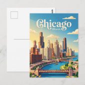 Carte Postale Chicago Illinois (Devant / Derrière)