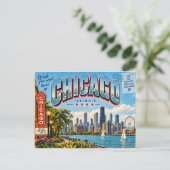 Carte Postale Chicago Illinois (Debout devant)