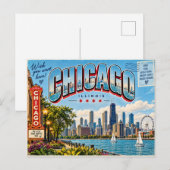 Carte Postale Chicago Illinois (Devant / Derrière)