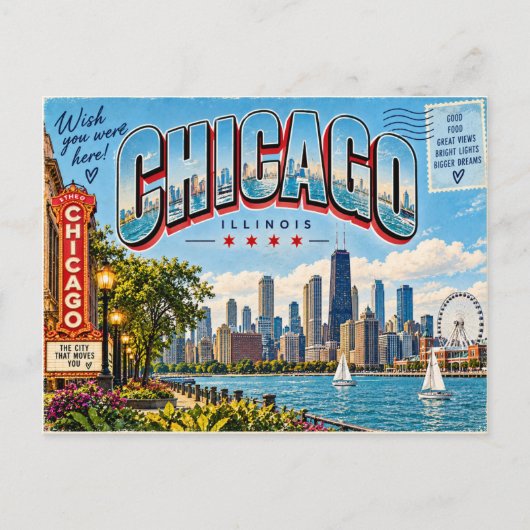 Carte Postale Chicago Illinois (Devant)