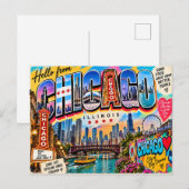 Carte Postale Chicago Illinois (Devant / Derrière)