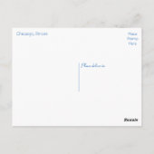 Carte Postale Chicago, Illinois À La Nuit États-Unis (Dos)