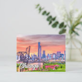 Carte Postale Chicago, Illinois, États-Unis (Debout devant)