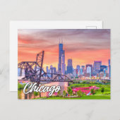 Carte Postale Chicago, Illinois, États-Unis (Devant / Derrière)