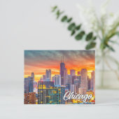 Carte Postale Chicago, Illinois, États-Unis (Debout devant)
