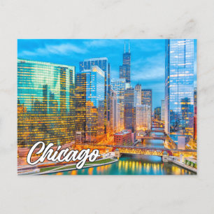 Carte Postale Chicago, Illinois, États-Unis