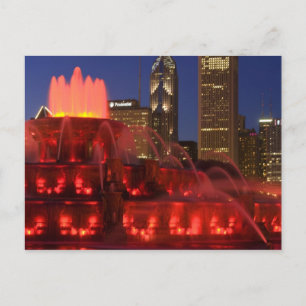 Carte Postale Chicago, Illinois, fontaine Buckingham