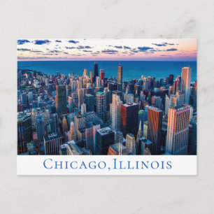 Carte Postale Chicago Illinois ( IL ) États-Unis, Amérique États