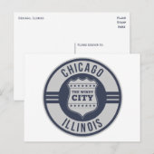 Carte Postale Chicago, Illinois ( IL ) , États-Unis Etats-Unis (Devant / Derrière)