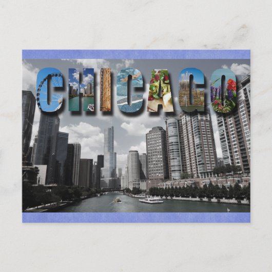 Carte Postale Chicago Illinois River Skyline (Devant)
