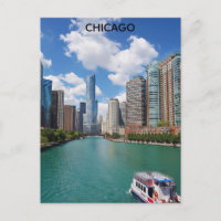 Chicago Illinois River Ville Skyline Travel Photo