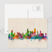 Carte Postale Chicago Illinois Skyline Cityscape (Devant / Derrière)