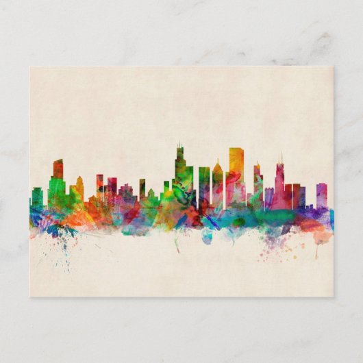 Carte Postale Chicago Illinois Skyline Cityscape (Devant)