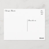 Carte Postale Chicago Illinois Skyline, United States (Dos)